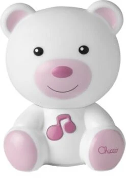 CHICCO Nachtlicht Bär, Pink