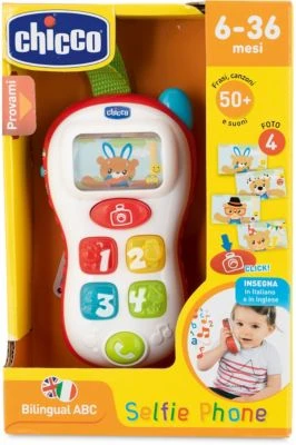 CHICCO Lerntelefon Selfie Phone (deutsch + Englisch) – Bild 6