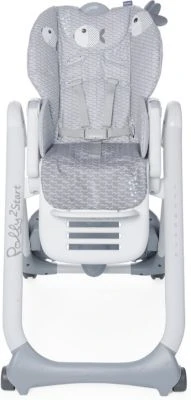 CHICCO Hochstuhl Polly 2 Start - 4 Rollen, Hellgrau – Bild 5