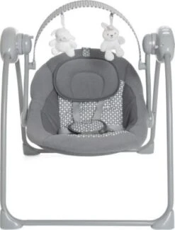 CHICCO Babyschaukel - Relax & Play, Elektrisch, Dunkelgrau