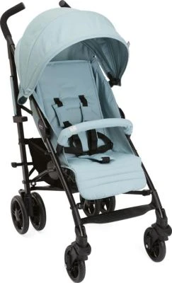 CHICCO Buggy Sportwagen Lite Way4 Hydra, Mit Faltbarem Frontbügel 22Kg Traglast, Mit Neuem Großen Verdeck Und Textilen Design, Inkl. Regenschutz, Einhängekorb