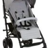 CHICCO Buggy Sportwagen Lite Way4 Grau, Mit Faltbarem Frontbügel 22Kg Traglast, Mit Neuem Großen Verdeck Und Textilen Design, Inkl. Regenschutz, Einhängekorb