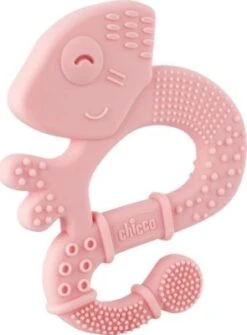CHICCO Beißring "Soft & Clean" Eidechse, Rosa