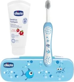 CHICCO Zahnpflege-Set, Blau