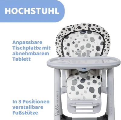 CHICCO Hochstuhl Polly Progres5, Anthracite – Bild 3