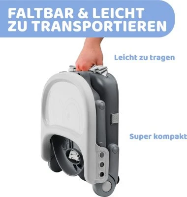 CHICCO Tischstuhlsitz Pocket Snack, Dark Grey – Bild 5