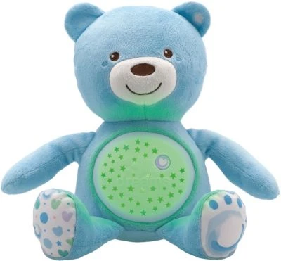 CHICCO Nachtlicht Mit Musik Baby Bär, Blau